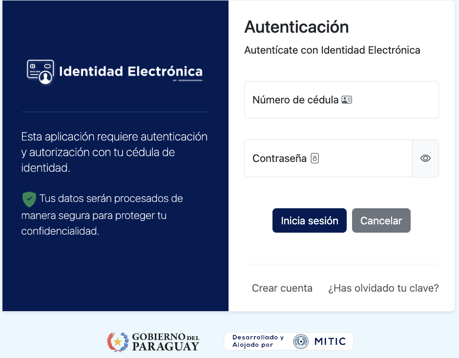 Identidad Electr&oacute;nica